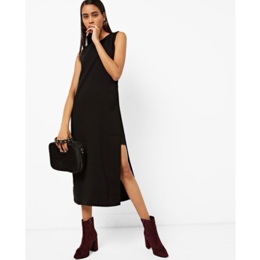 Cheap Monday Muscle Side Slit Midi Shift Dress